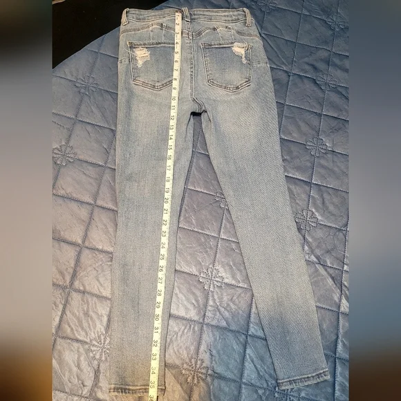 Wax Jean Butt I Love You  Women's High Waisted Distressed Skinny Jeans - Sz 5. - Picture 5 of 7